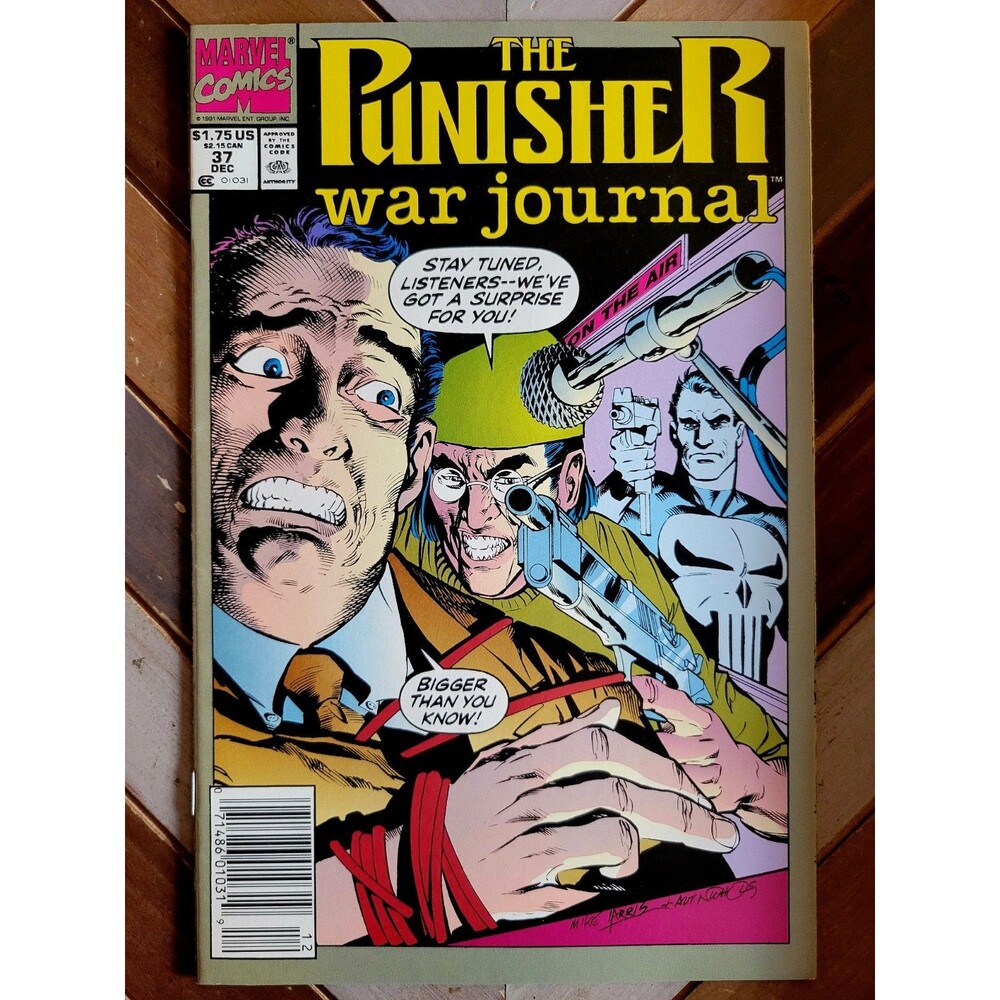 Punisher: War Journal #37 (Marvel 1991) Newsstand Edition "Controversy" (6.0)